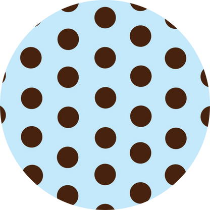 il sole bikini in Ocean Polka Dot with Espresso