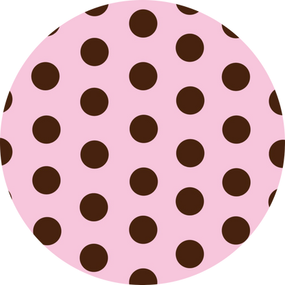 il sole bikini in Blush Polka Dot with Espresso