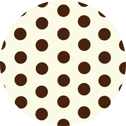 il sole bikini in Vanilla Polka Dot with Espresso
