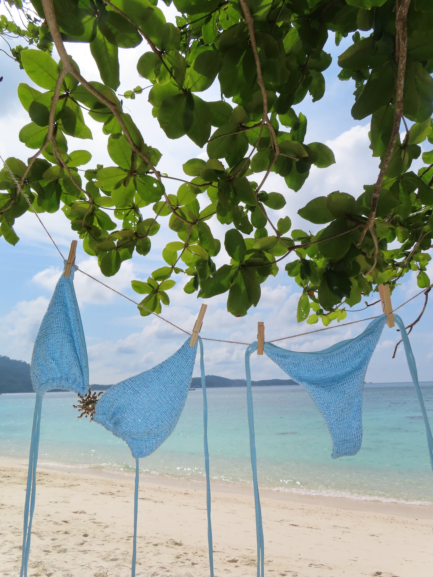 LIMITED EDITION il Sole Bikini in Aquamarine Knit